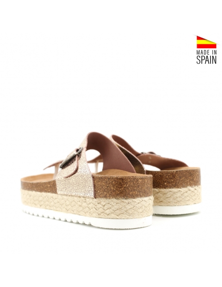 Sandalias Bio Dedo doradas