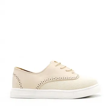 bambas casual niño beige