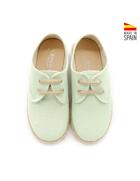 alpargatas verde agua para niño