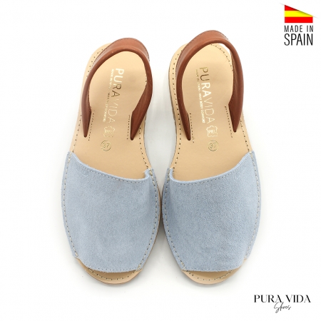 sandalias menorquinas azules