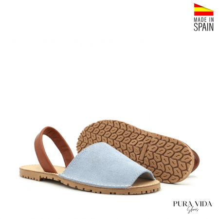 abarcas azul celeste