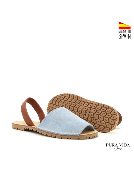 abarcas azul celeste