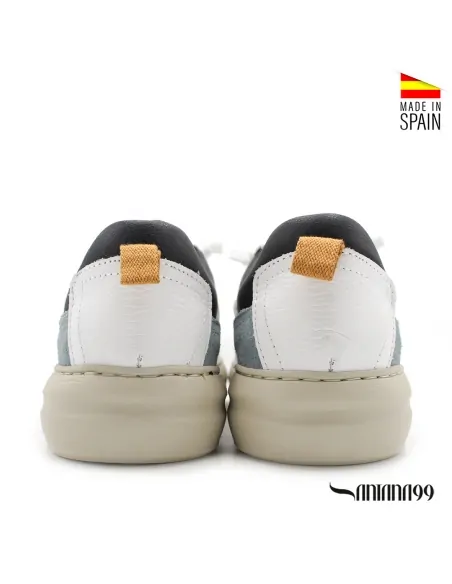 zapatillas blancas vestir hombre