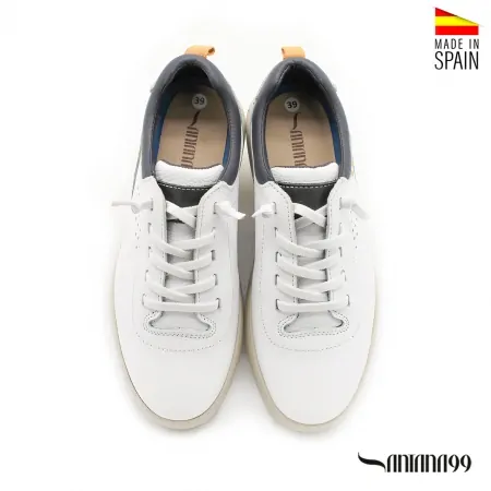zapato casual blanco hombre