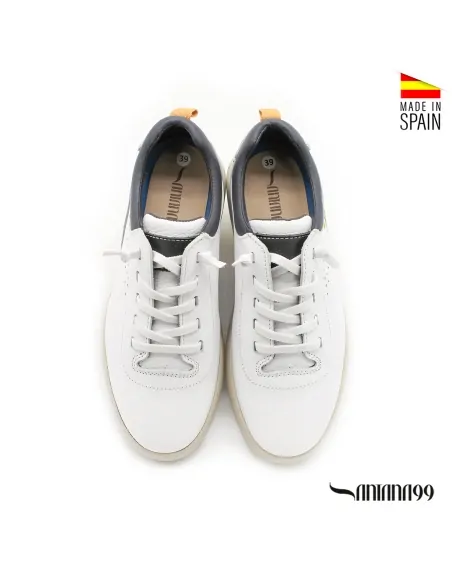 zapato casual blanco hombre