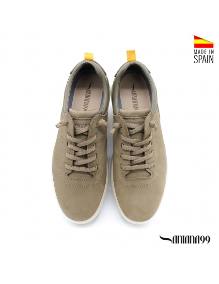 zapato casual verde hombre