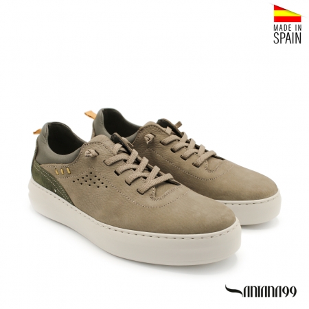 zapatillas vestir verdes hombre