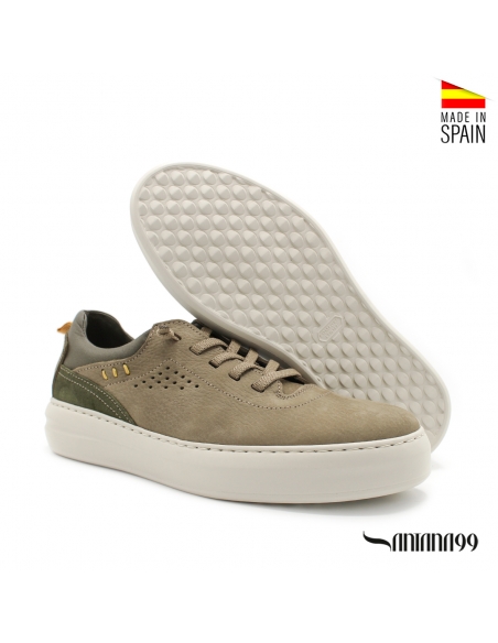zapatos casual verdes hombre