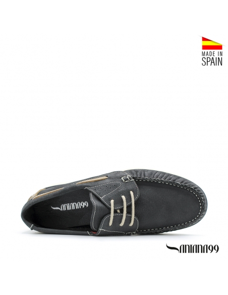 zapato náutico hombre azul marino