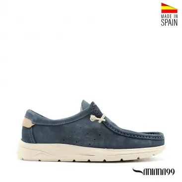 mocasines azules hombre