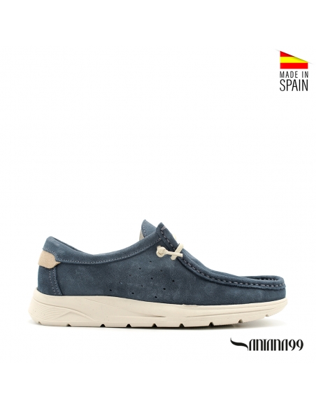 mocasines azules hombre