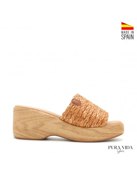 sandalia tacon cuña