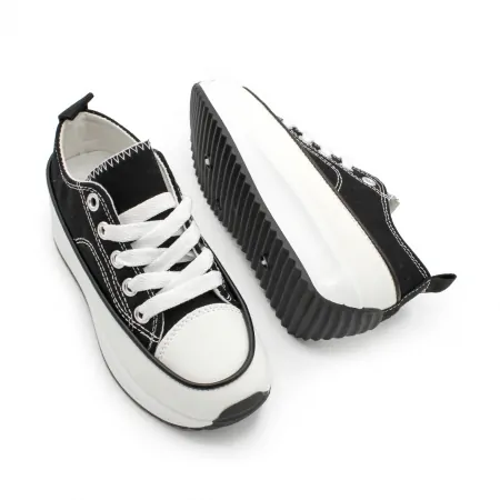 zapatillas NEGRAS con plataforma niñas