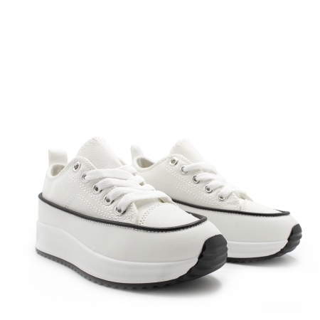 zapatilla blanca niña plataforma