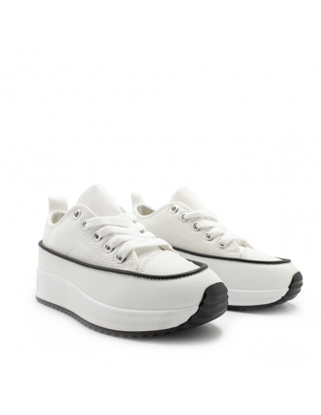 zapatilla blanca niña plataforma