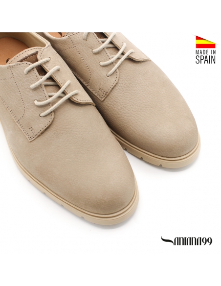 zapato hombre beige
