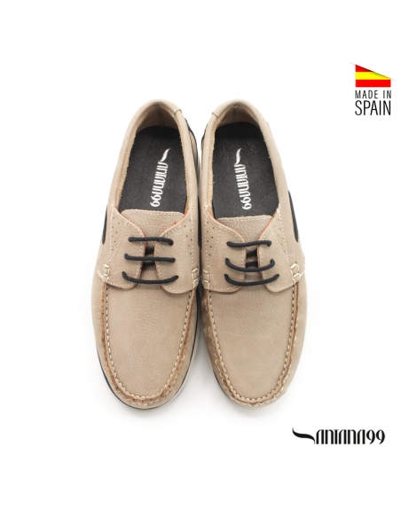 bamba nautica hombre beige