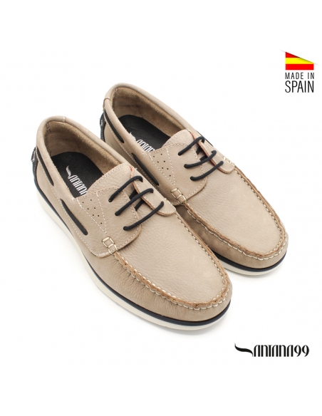 nautico beige hombre