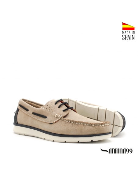 nauticos beige hombre