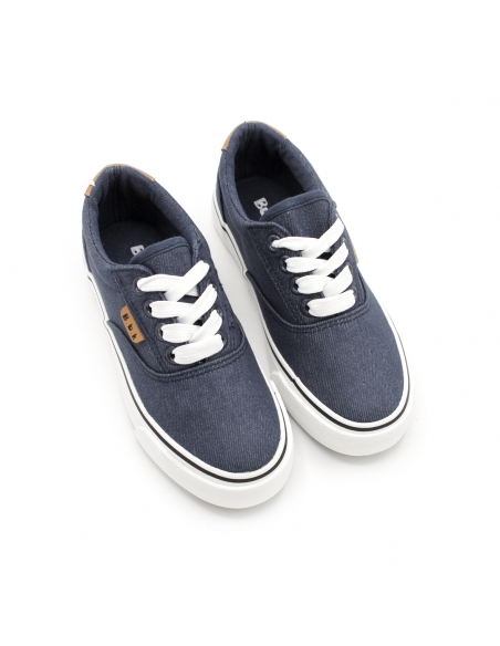 zapatilla lona azul marino niño