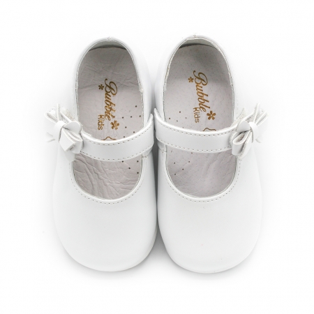 Encantadoras merceditas blancas para bebé niña CE Kids