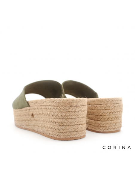 Mules Plataforma verde