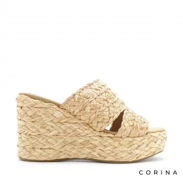 mules de esparto con cuña