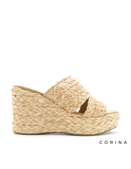 mules de esparto con cuña