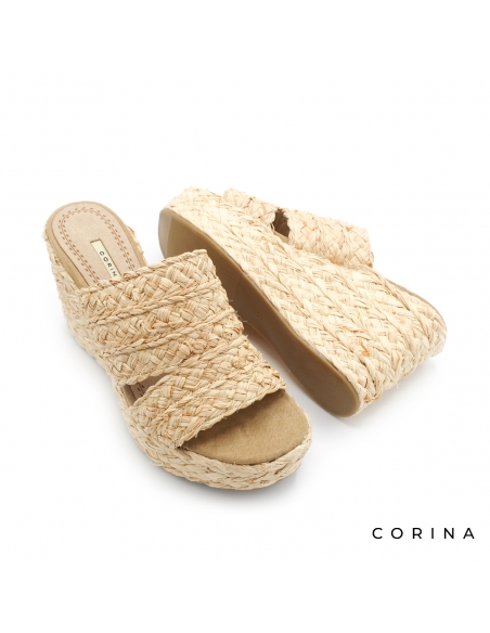 mules con cuña de esparto