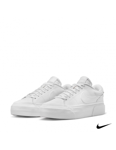 piel Nike Court Legacy Lift blanca