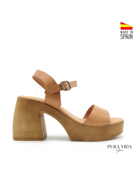 sandalia plataforma tacon