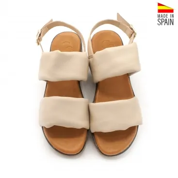 sandalias doble tira mujer