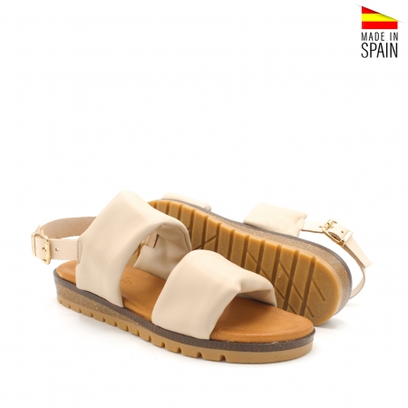 sandalias doble tira mujer