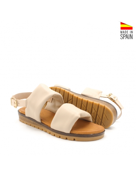 sandalias doble tira mujer