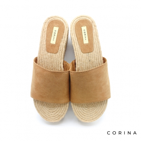 sandalias planas con plataforma de esparto