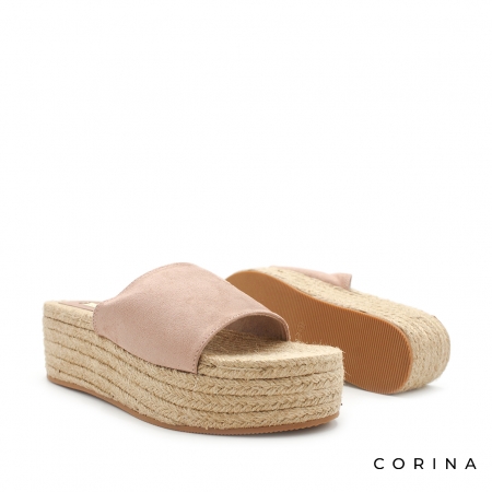 sandalia plataforma rosa