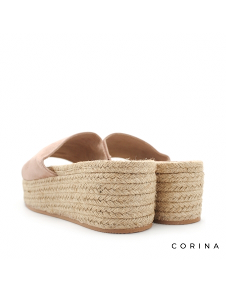 sandalia rosa plataforma