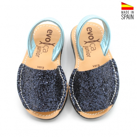 menorquinas niña purpurina MARINO