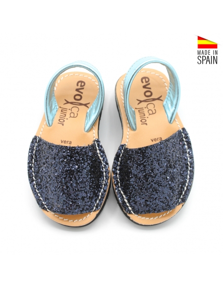 menorquinas niña purpurina MARINO