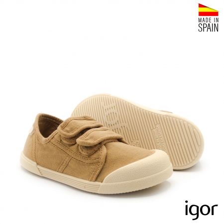Zapatillas lona Igor mostaza