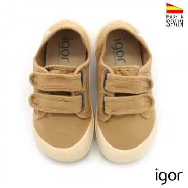 zapatillas lona Igor mostaza