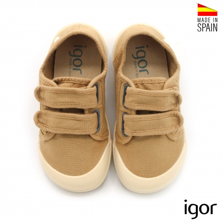 zapatillas lona Igor mostaza