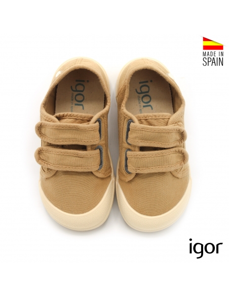 zapatillas lona Igor mostaza