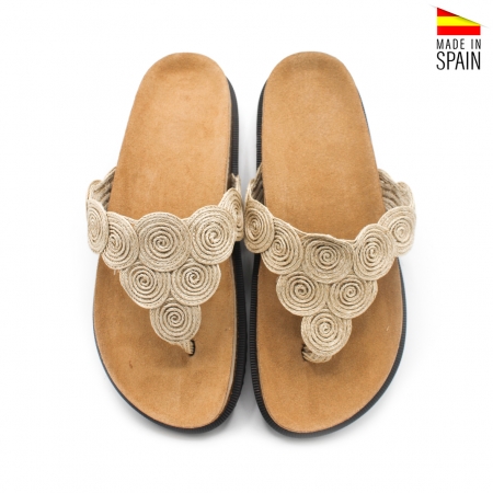 Sandalias de Dedo rafia