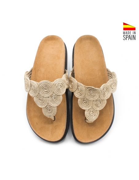 Sandalias de Dedo rafia
