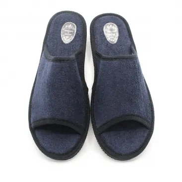 Zapatilla casa toalla marino