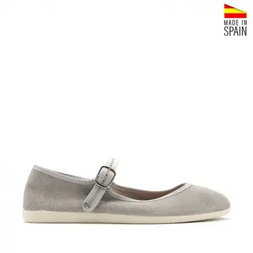 merceditas grises mujer