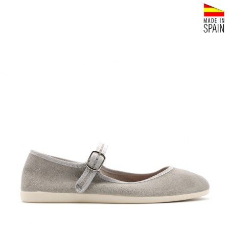 merceditas grises mujer