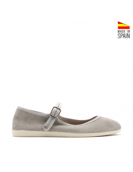 merceditas grises mujer