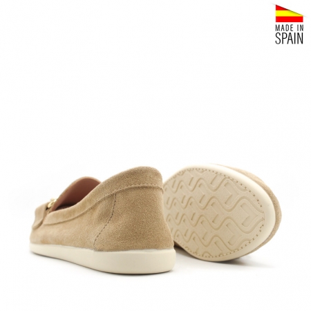 Mocasines serraje Beige